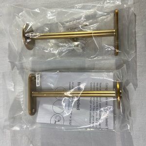 Hearth & Hand NIB magnolia brass finish curtain holdbacks.